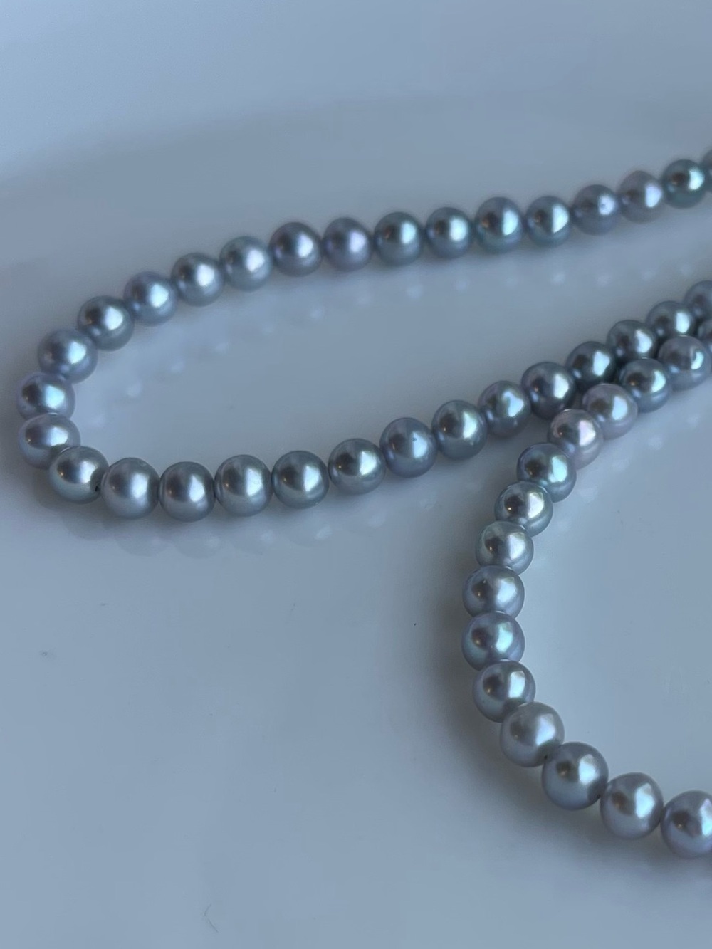 Classic Genuine Grey Pearl Bracelets 14